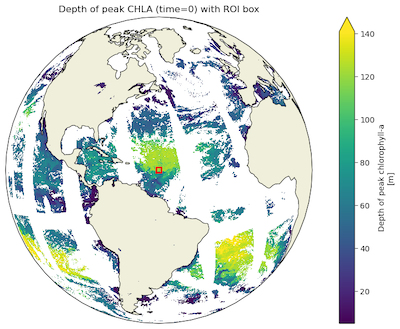 Example chlorophyll-a vertical profiles from CHLA-Z